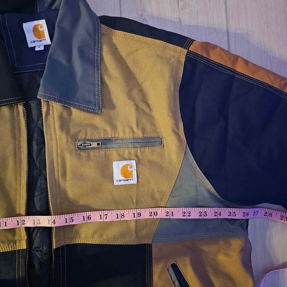 Carhartt Rework Multi-Color Patchwork Detroit Jacket - Picture 8 of 9